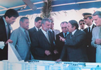 Le Président Bouteflika pose la 1ere Pierre  CHU Oran